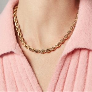 Baublebar gold peony necklace